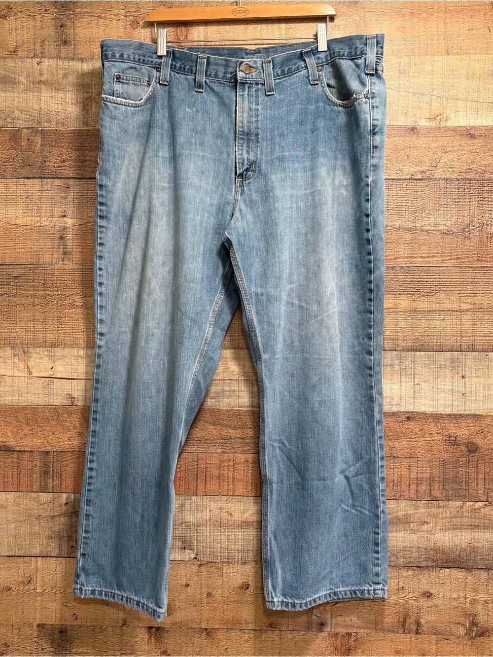 Carhartt Relaxed Fit Men’s Jeans 44x30 Light/Medium Wash Work Denim M008